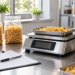 Bilancia professionale per il controllo del peso netto di pasta e confezioni alimentari